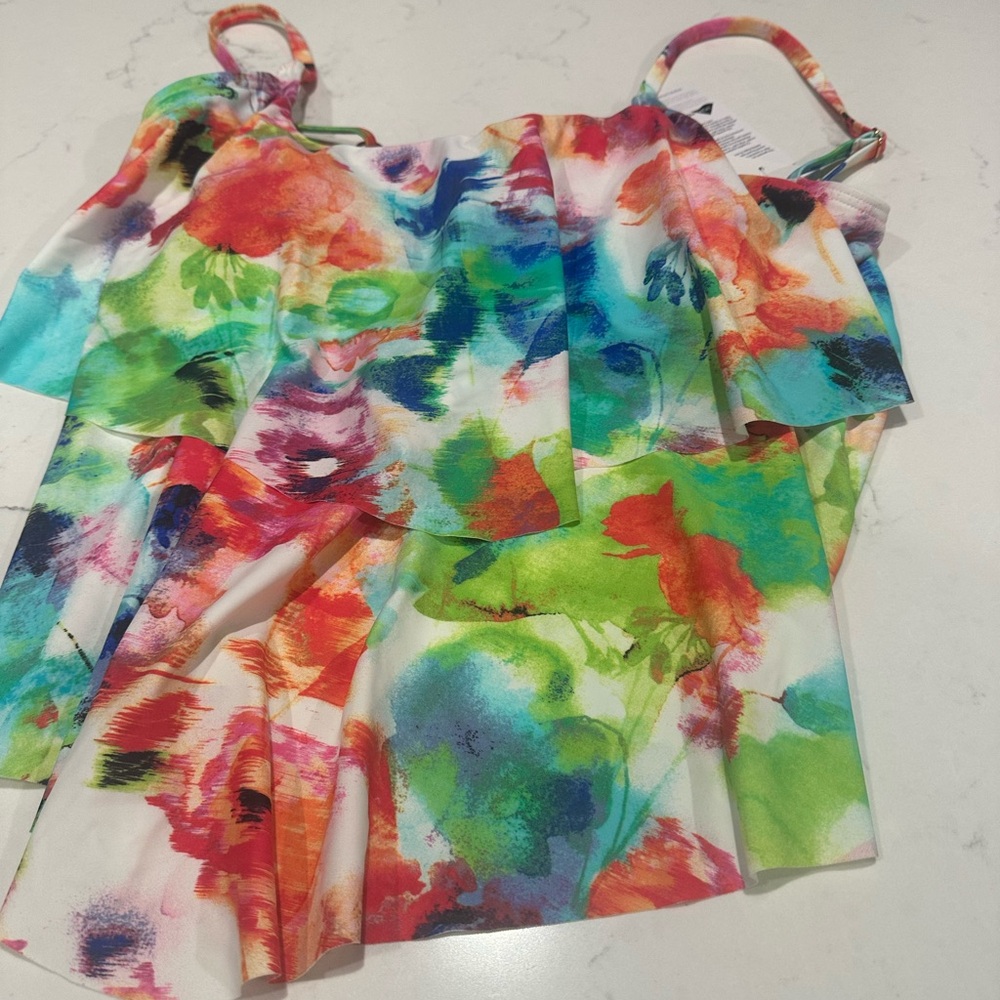 AFF Colorful Floral Camisole Top